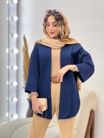مانتو جلو باز پایین هلال کد 5219 - تصویر 9
