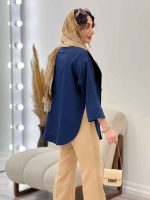 مانتو جلو باز پایین هلال کد 5219 - تصویر 7