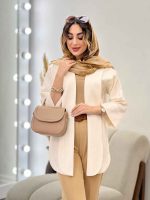 مانتو جلو باز پایین هلال کد 5219 - تصویر 15