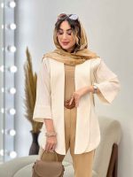 مانتو جلو باز پایین هلال کد 5219 - تصویر 19