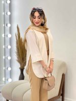 مانتو جلو باز پایین هلال کد 5219 - تصویر 5