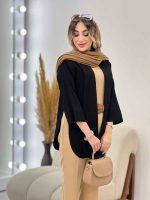 مانتو جلو باز پایین هلال کد 5219 - تصویر 17
