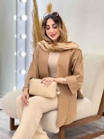 مانتو جلو باز پایین هلال کد 5219 - تصویر 6