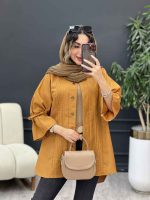 مانتو جلو پیله آستین گت کد 5216 - تصویر 11