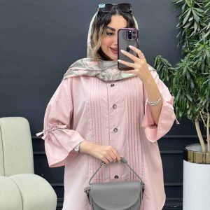 مانتو جلو پیله آستین گت کد 5216