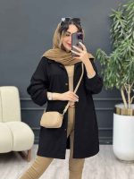 مانتو دو جیب برش دار سرو کد 5237 - تصویر 8