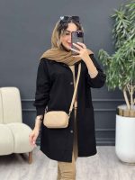 مانتو دو جیب برش دار سرو کد 5237 - تصویر 24