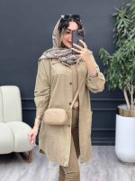 مانتو دو جیب برش دار سرو کد 5237 - تصویر 21