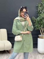 مانتو دو جیب برش دار سرو کد 5237 - تصویر 15