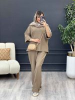 ست مانتو و شلوار جلو بسته لعیا کد 5244 - تصویر 16