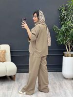 ست مانتو و شلوار جلو بسته لعیا کد 5244 - تصویر 22
