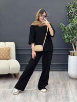 ست مانتو و شلوار جلو بسته لعیا کد 5244 - تصویر 8