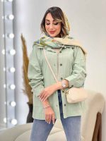 مانتو دو جیب برش دار روژین کد 4869 - تصویر 22