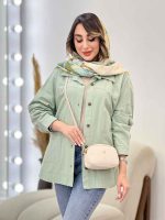 مانتو دو جیب برش دار روژین کد 4869 - تصویر 10