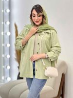 مانتو دو جیب برش دار روژین کد 4869 - تصویر 13