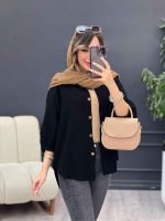 مانتو پشت بند آستین پیله کد 5226 - تصویر 13