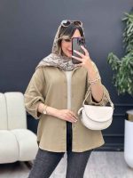 مانتو پشت بند آستین پیله کد 5226 - تصویر 4