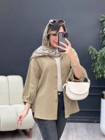 مانتو پشت بند آستین پیله کد 5226 - تصویر 15