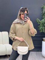 مانتو پشت بند آستین پیله کد 5226 - تصویر 17