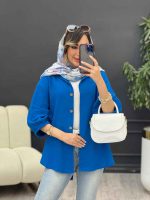 مانتو پشت بند آستین پیله کد 5226 - تصویر 8