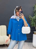 مانتو پشت بند آستین پیله کد 5226 - تصویر 5