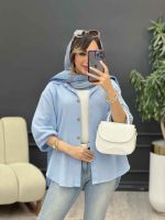 مانتو پشت بند آستین پیله کد 5226 - تصویر 6