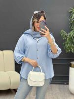 مانتو پشت بند آستین پیله کد 5226 - تصویر 16