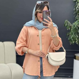 مانتو پشت بند آستین پیله کد 5226