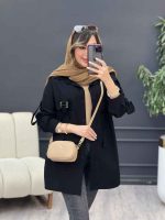 مانتوجلو سگک آستین پاگن کد 5227 - تصویر 14