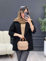 مانتو کتی دو دکمه رویان کد 5249 - تصویر 11