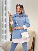 جین ترکیبی دو جیب زاپ دار کد 5233 - تصویر 10