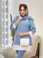 جین ترکیبی دو جیب زاپ دار کد 5233 - تصویر 2