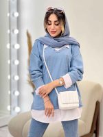 جین ترکیبی دو جیب زاپ دار کد 5233 - تصویر 4