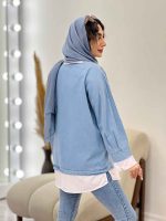جین ترکیبی دو جیب زاپ دار کد 5233 - تصویر 6