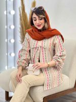 مانتو طرح سنتی شادان کد 5268 - تصویر 3