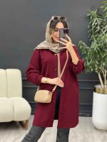 مانتو کتان دو جیب پرناز کد 5260 - تصویر 2