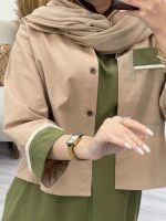 ست کت و پیراهن تک جیب ریش دار کد 5246 - تصویر 13