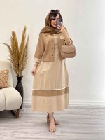 ست کت و پیراهن تک جیب ریش دار کد 5246 - تصویر 2
