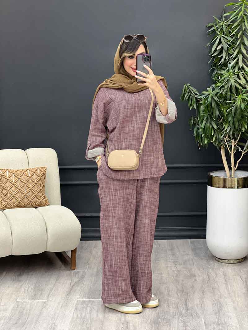 ست مانتو و شلوار آبرنگی کد 5235 ست مانتو و شلوار آبرنگی کد 5235