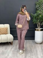ست مانتو و شلوار آبرنگی کد 5235 - تصویر 10