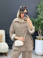 ست مانتو و شلوار آبرنگی کد 5235 - تصویر 2