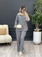 ست مانتو و شلوار آبرنگی کد 5235 - تصویر 8