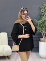 مانتو جلو بسته سه دکمه ریش دار کد 5272 - تصویر 19