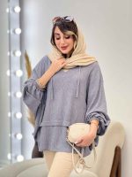 مانتو جلو بسته برش دار مارینا کد 5261 - تصویر 16