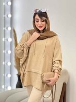 مانتو جلو بسته برش دار مارینا کد 5261 - تصویر 11