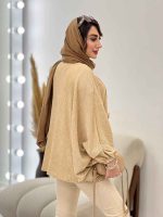 مانتو جلو بسته برش دار مارینا کد 5261 - تصویر 12
