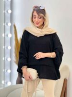 مانتو جلو بسته برش دار مارینا کد 5261 - تصویر 5