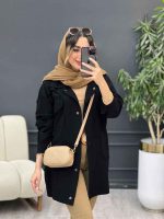 مانتو دو جیب پاکتی آستین برش دار کد 5281 - تصویر 14