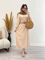 پیراهن بلند دو دکمه آستین پاگن کد 5269 - تصویر 18