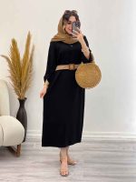 پیراهن بلند دو دکمه آستین پاگن کد 5269 - تصویر 16
